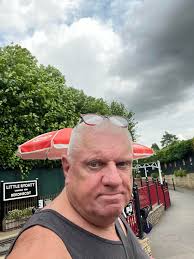 In Beaconsfield today at the inspiration for Noddy and others in Toyland .  M 'bekonscot model village' , a beautiful and very enjoyable day out with,  as always , Pickle the Pooch .