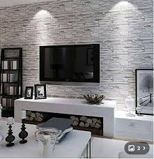 Gray carpet and white wall with room for text, black and white. 3d Wallpaper Ideas For Living Room Feature Wall