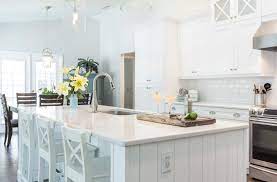 When you think about it, it's usually the countertops that brings out the beauty of a kitchen. White Kitchen With Quartz Novocom Top
