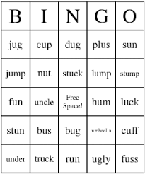 Short U Words Bingo Cards Word Bingo Long E Words Sight Word Bingo