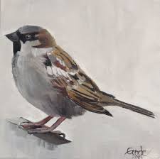 Sparrow Bird Drawing For Kids With Colour The Sparrow Ii By Melissa Goode Birds Painting Acrylic Painting Art For Art Sake