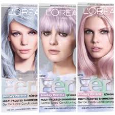 Feria Smokey Pastels Smokey Blue Smokey Lavender Smokey Pink Pink Hair Dye Hair Color Pastel Hair Color