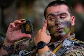 Maj. Gen. Jason Armagost, Eighth Air Force commander, and Air Marshal Johnny  Stringer, deputy commander of NATO Allied Air Command, brief media