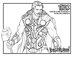 Your kids are sure to have a lot of fun working on the minute details of thor's costume and his intriguing helmet. Avengers Endgame Thor Coloring Pages Total Update