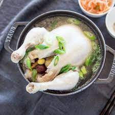 Samgyetang Korean Ginseng Chicken Soup Recipe Soup Recipes Uk Cooking Whole Chicken Soup Recipes