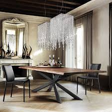 This stunning modloft modern glass dining table will definitely make a statement in your modern dining room! Cattelan Italia Spyder Wood Dining Table Wooden Contemporary Dining Room Furniture Ultra Modern Contemporary Dining Room Furniture Dining Room Furniture Modern Modern Dining Room