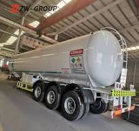 LUYI Tandem Axle Semi-Trailer with Small Dispenser LPG LNG Water Fuel  Tanker Steel Material for Sale