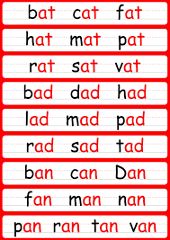 Can cat an at in to can can cat can cit can ath can atc can can a man can bat sam can bat. Word Family Worksheets Free Printable Cvc Workbook