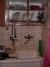 Designed fence and reinforced tube large capacity: In Italy Maybe In Other Places Too It S Common To Hide The Dish Rack Behind A Cupboard Over The Sink Genius Sink Dish Rack Dish Racks Sink