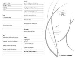 Qc Makeup Academy Online Makeup Course Face Chart Photo