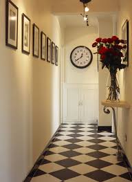 Black And White Diamond Pattern Tile Black And White Diamond Floor Pattern Photos 8 Of 13 In Measurements 1022 X 1400 Contemporary Hallway Narrow Hallway Tiled Hallway