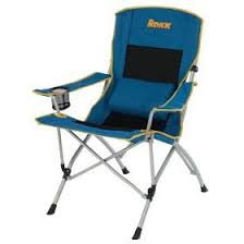 Rokk Comfort Adjust Oversided Folding Camp Chair Black Blue Outdoor Chair Camping Chair Camp Folding Camping Chairs Camping Chairs Outdoor Folding Chairs