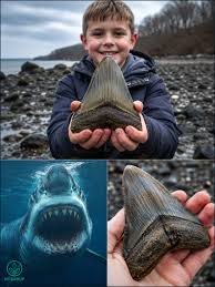 🦈😱 9-YEAR-OLD BOY Reportedly Discovers Giant “Megalodon” Tooth in  Maryland! A young fossil hunter is making headlines after reports claimed a  9-year-old boy discovered a massive prehistoric shark tooth along the shores