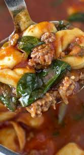 Tortellini Soup With Italian Sausage Spinach Yellowblissroad Com Recipe Italian Sausage Soup Tortellini Recipes Sausage Tortellini Soup