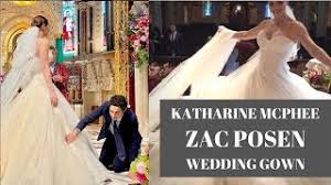 Wedding dress fittings today with jordan foster, she captioned it. Custom Zac Posen Wedding Dress For Katharine Mcphee Youtube