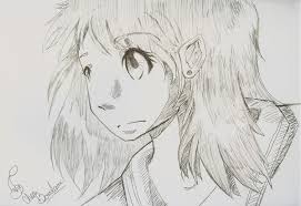 Deviantart is the world's largest online social community for artists and art enthusiasts, allowing hello anime lovers ^^. Anime Girl Pencil Drawing By Sinya Chan On Deviantart