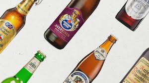 From 啤 (pí, transliteration of english beer or german bier via shanghainese) + 酒 (jiǔ, alcohol). ä¸ƒæ¯ä¸å¯æ€è­°çš„å¾·åœ‹å•¤é…' æ¯æ—¥é ­æ¢