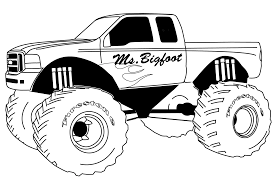 Foster the literacy skills in your child with these free, printable coloring pages that can be easily assembled into a book. Monster Truck Coloring Pages Pdf Coloringfolder Com