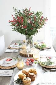 Simple Ideas For Decorating A Christmas Brunch Table Driven By Decor Christmas Table Centerpieces Brunch Table Decorations Christmas Table