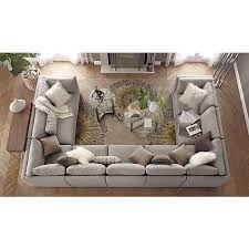 You can colour coordinate your living room with the help of the the living room is a place where you spend a lot of quality time with your family and entertain them. Sale Crate And Barrel U Shaped Sofa U Shaped Couch Family Room