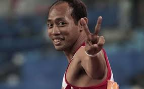 COM, SEMARANG - Pelari cepat nasional asal Jawa Tengah, Suryo Agung Wibowo, bakal tampil pada kejuaraan atletik Jatim Open, 6-9 Maret 2013. - Suryo-Agung-Wibowo-foto-2