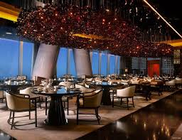 Four Seasons Hotel Restaurant Interior Design Love The Hanging Lights Restaurant Design Restaurant Architecture Hotel Interior Design