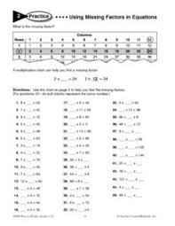 Find the factor labeled as f. Missing Factors In Multiplication Lesson Plans Worksheets
