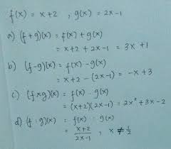 Diketahui fungsi komposisi (f o g)(x) = 2x + 5 dan f(x) = 2x + 3. Diketahui F X X 2 Dan G X 2x 1 Untuk X R Tentukan Fungsi Fungsi Berikut A F G X Brainly Co Id
