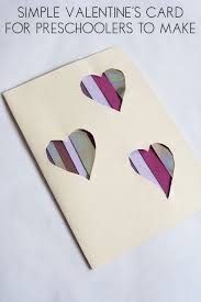 Print it on an a4 , then cut all parts on colored paper ( use thin cardboard) and make your crafts with a little bit of glue. Simple Valentine S Card To Make With Preschoolers