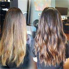 Toned Down And Warmed Up With Wella Formula Blonde Hair With Highlights Hair Color Balayage Brassy Hair