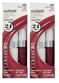 Covergirl Outlast All Day Lipcolor 528 Timeless Ruby 2 Pack Set