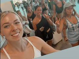 Alton Towers crash victims Leah Washington and Joe Pugh arrive home after  their dream Majorca honeymoon and dazzling wedding