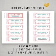 Best Friends Gifts Diy Coupon Book Single Girl Friend Bff Etsy In 2020 Coupon Book Diy Coupon Book Coupon Books For Boyfriend
