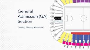 General Admission Seating Map Vancouver Whitecaps Fc