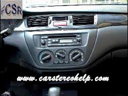 This includes info on how to replace the factory radio and both front and rear speakers. Mitsubishi Lancer Stereo Removal Youtube