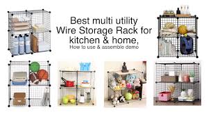 multi utility wire storage rack for