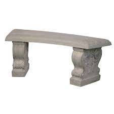 Take a look in this collection and pick you concrete garden bench. Curved Concrete Patio Bench 15 In W X 43 In L Lowe S Canada