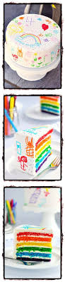 Rainbow Doodle Birthday Cake For Kids Birthday Cake Kids Cake Kids Cake