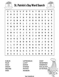 This puzzle is great for kids and adults. Free Printable St Patrick S Day Word Search The Artisan Life