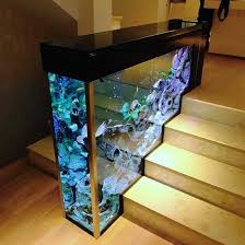 Staircase Fish Tank Aquarium Design Home Remodeling House Design