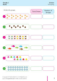 Worksheet Grade 1 Math Division By Grouping In 2020 Math Division Math Worksheets Kids Math Worksheets