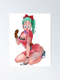 Maybe you would like to learn more about one of these? Tattooed Bulma Poster By Para Moose87 Redbubble