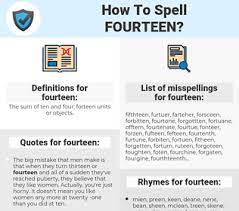 Because of the fact that word is a combination of numeral and suffix: How To Spell Fourteen And How To Misspell It Too Spellcheck Net