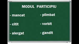 Undeva, la mijlocul secvenței, este o frază în care apar trei verbe la perfectul simplu, care transmit. Modul Participiu Exemple Exercitii Propozitii Youtube