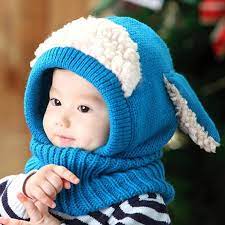 Novelty Wool Hat Cute Child Puppy Cashmere Ears Beanie Shawl Hat One Piece Neck Warm Winter Hat For Boy Gi Baby Winter Hats Warm Winter Hats Boys Winter Hats