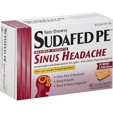 Sinol m nasal spray is an all natural nasal spray developed for headaches, migraines and sinus congestion. Sudafed Pe Sinus Headache Maximum Strength Coated Caplets Health Personal Care Leyo S Supermarket