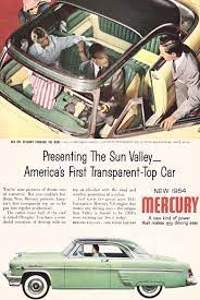 1954 Mercury Sun Valley Car Ads Sun Valley Top Cars