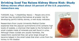 So True In My Case I Have Them And Was A Chronic Iced Tea Drinker Beware Kidney Stones Iced Tea Tea Drinkers