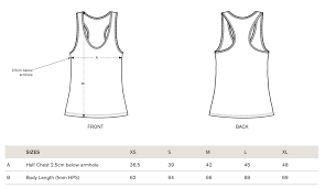 Tank Tops Size Chart Rldm