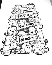 Doodle Simple Nghệ Thuật Doodle Nghệ Thuật Meo